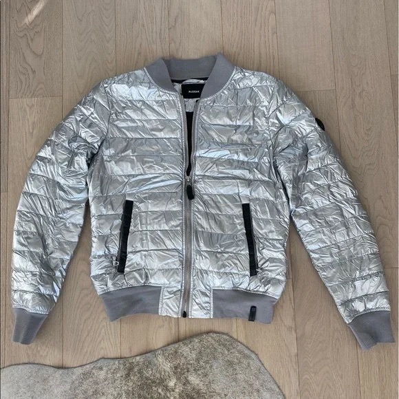 Rudsak silver bomber jacket (fits like a small) - Picture 2 of 2